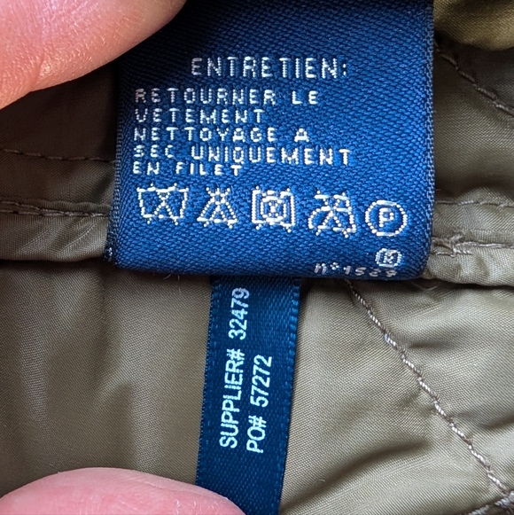 Vintage Ralph Lauren Sport Women’s Quilted Down Vest Olive Green Utility Size S - Picture 16 of 16